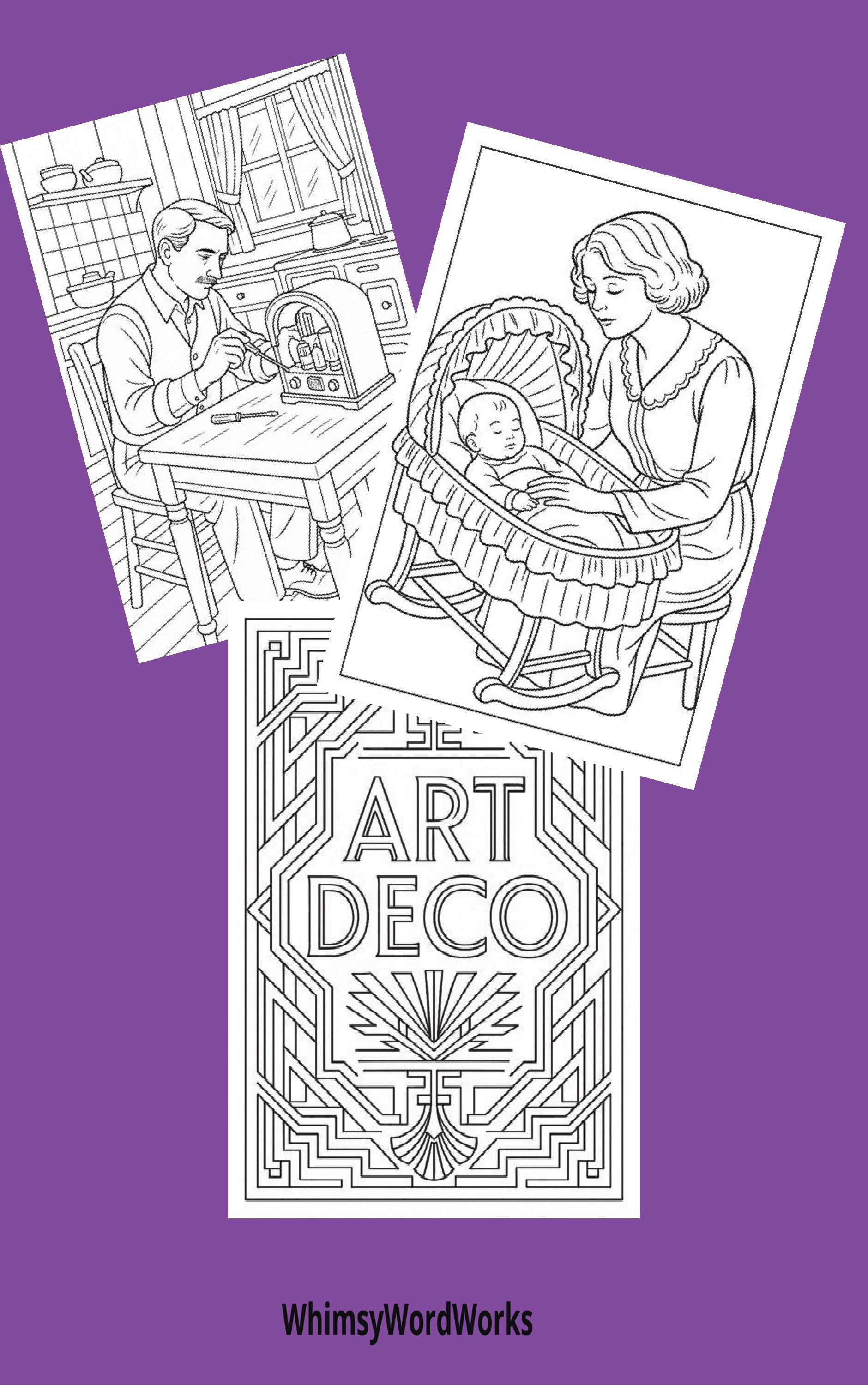 1920's Colouring Book - Image 2