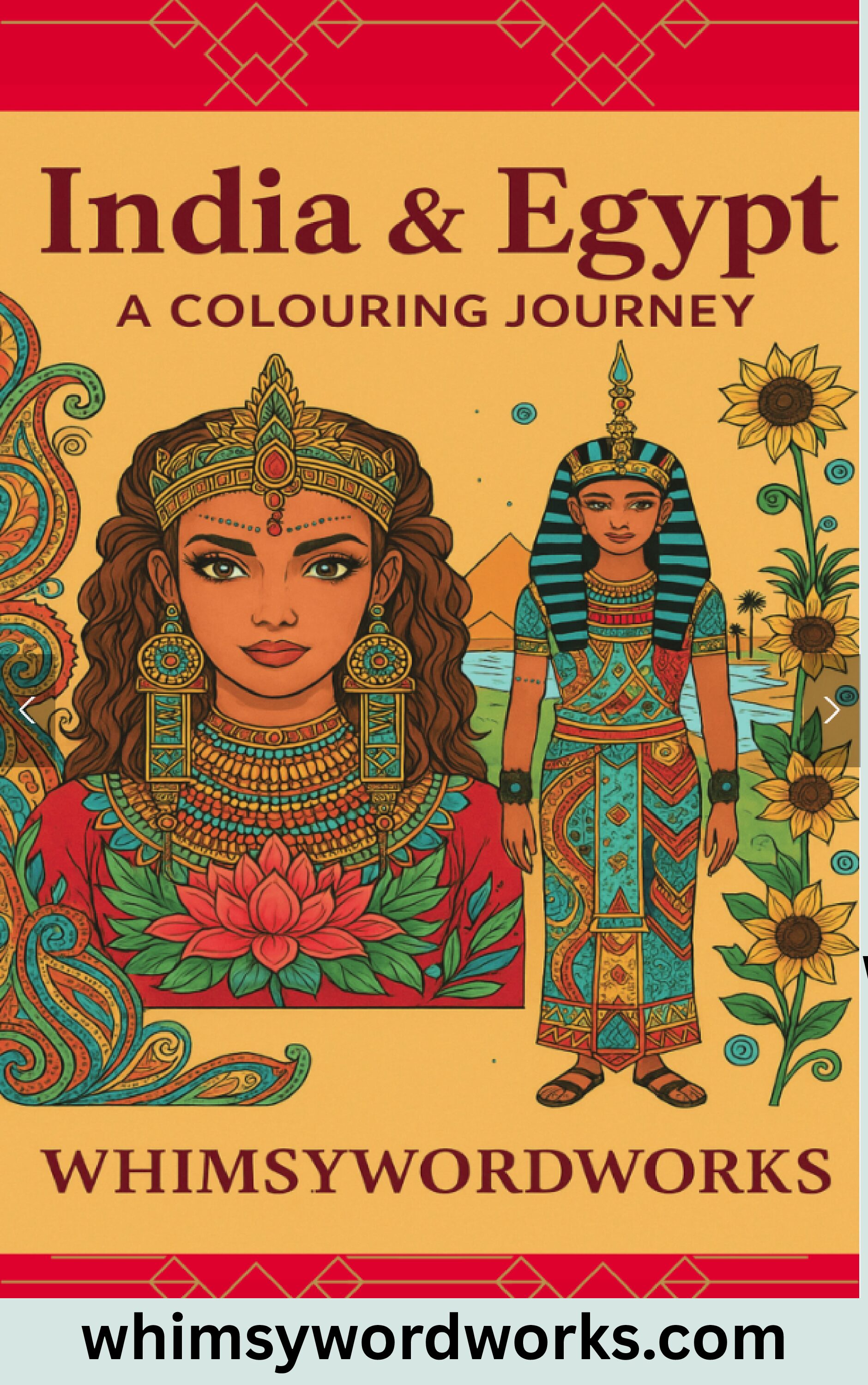 India & Egypt - A Colouring Journey